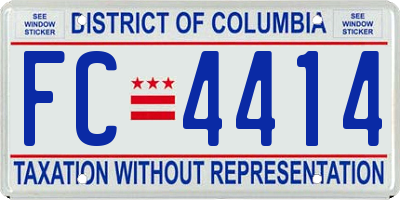 DC license plate FC4414