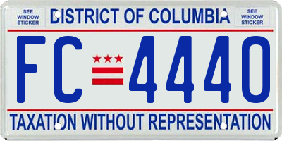 DC license plate FC4440