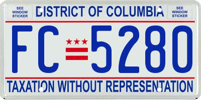 DC license plate FC5280