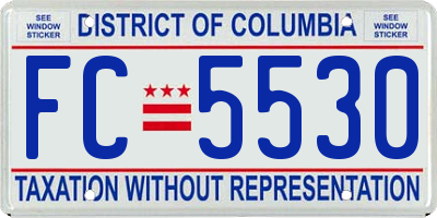 DC license plate FC5530