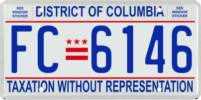 DC license plate FC6146