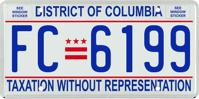 DC license plate FC6199