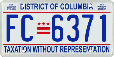 DC license plate FC6371