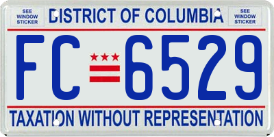 DC license plate FC6529