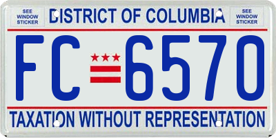 DC license plate FC6570