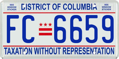 DC license plate FC6659