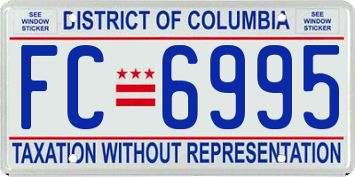 DC license plate FC6995