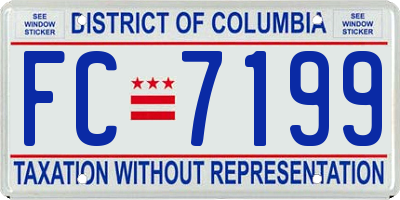 DC license plate FC7199