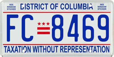 DC license plate FC8469