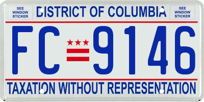 DC license plate FC9146