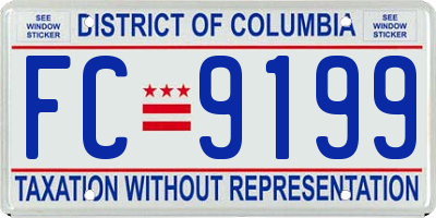 DC license plate FC9199