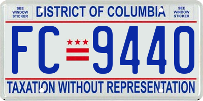 DC license plate FC9440