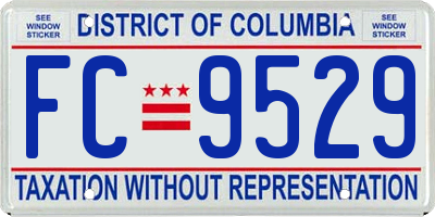 DC license plate FC9529