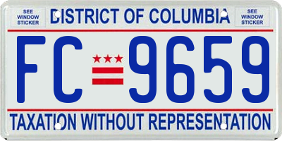 DC license plate FC9659