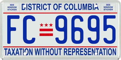 DC license plate FC9695