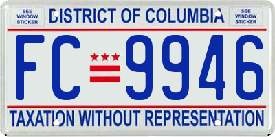 DC license plate FC9946