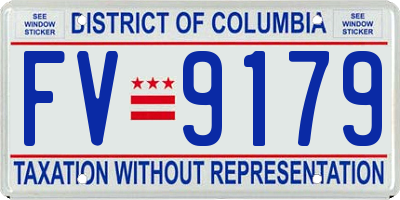 DC license plate FV9179