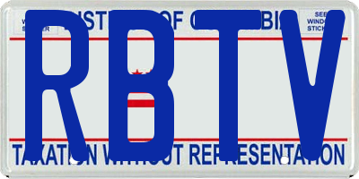 DC license plate RBTV