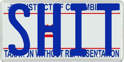 DC license plate SHIT