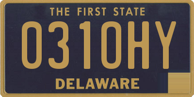 DE license plate 031OHY