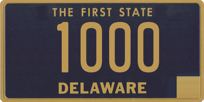DE license plate 1000