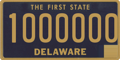 DE license plate 1000000
