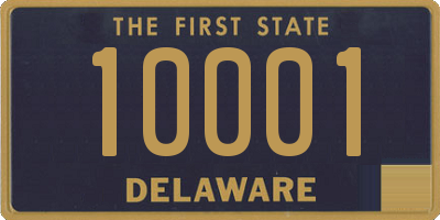 DE license plate 10001