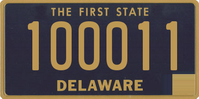 DE license plate 100011