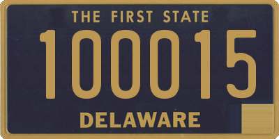 DE license plate 100015