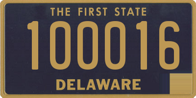 DE license plate 100016