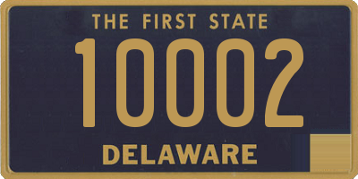 DE license plate 10002