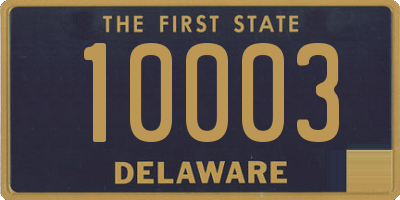 DE license plate 10003