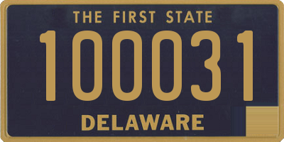 DE license plate 100031