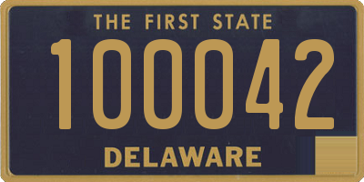 DE license plate 100042
