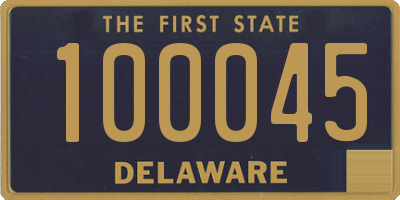 DE license plate 100045