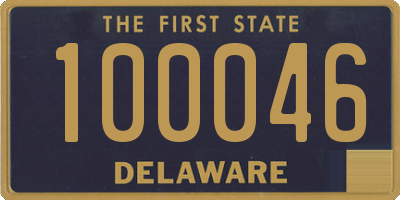 DE license plate 100046