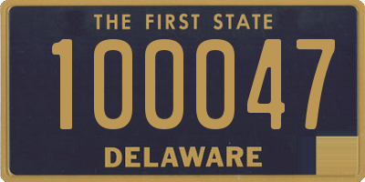 DE license plate 100047