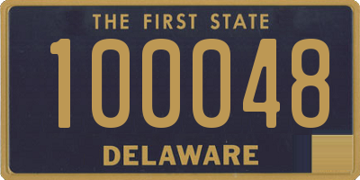 DE license plate 100048
