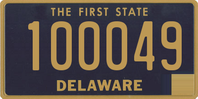 DE license plate 100049