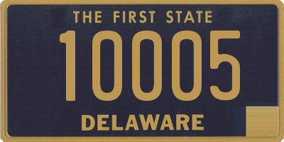 DE license plate 10005