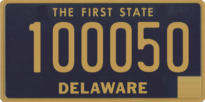 DE license plate 100050