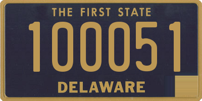 DE license plate 100051