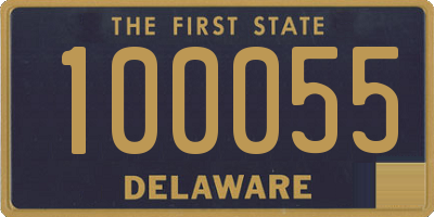 DE license plate 100055