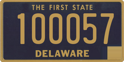 DE license plate 100057