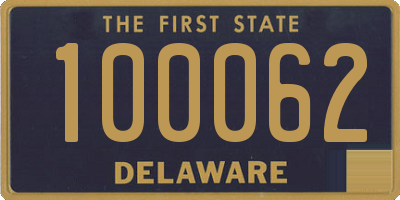 DE license plate 100062