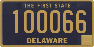 DE license plate 100066