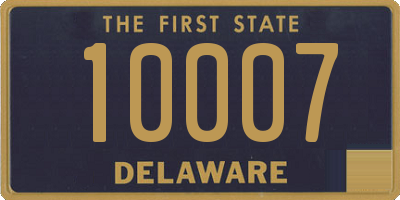 DE license plate 10007