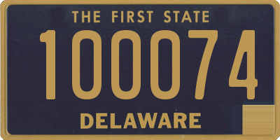 DE license plate 100074