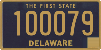 DE license plate 100079