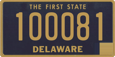 DE license plate 100081